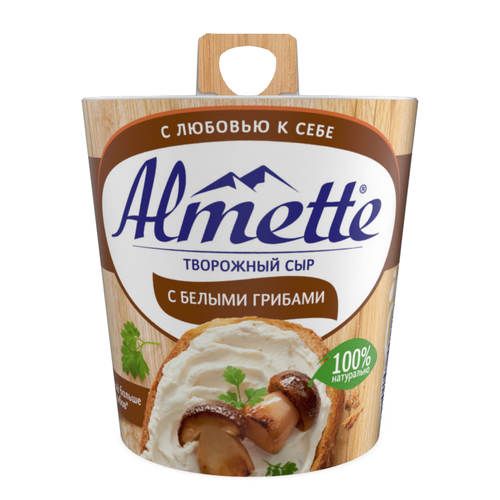 Сыр творожный HOCHLAND Almette с белыми грибами 60%, без змж, 150г, фото