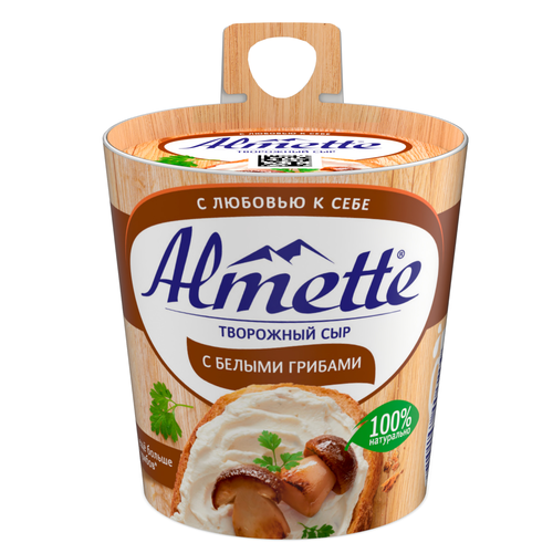 Сыр творожный HOCHLAND Almette с белыми грибами 60%, без змж, 150г, детальное фото