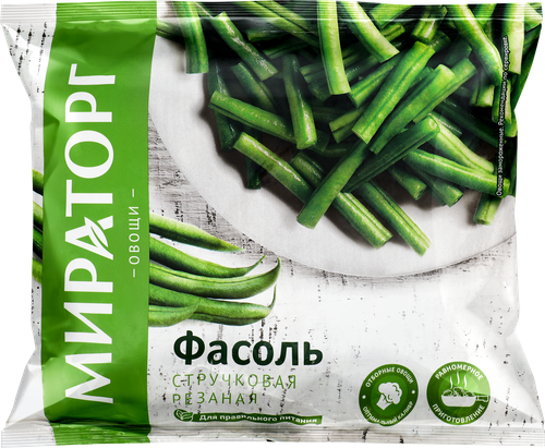Фасоль стручковая замороженная МИРАТОРГ резанная, 400г, фотография