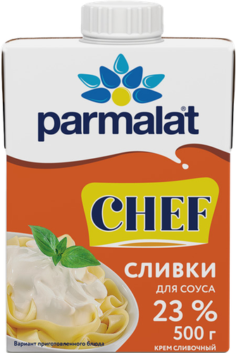 Крем сливочный PARMALAT Сливки для соуса 23%, без змж, 500г, картинка