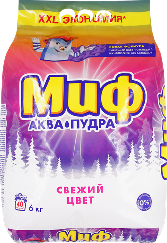 Стиральный порошок для цветного белья МИФ Свежий цвет, автомат, 6кг, фото