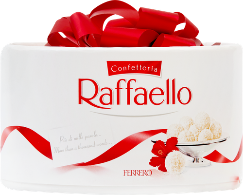 Конфеты RAFFAELLO с цельным миндальным орехом в кокосовой обсыпке, 100г, фотография