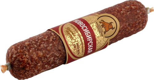 Колбаса сырокопченая СПК Новосибирская, 235г, вид