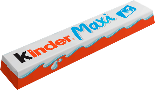 Шоколад KINDER Chocolate Maxi с молочной начинкой, 21г, картинка