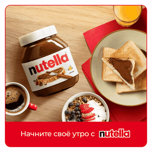 Паста ореховая NUTELLA с добавлением какао, 630г, изображение