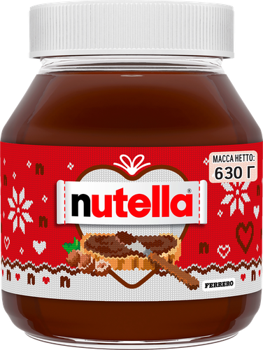 Паста ореховая NUTELLA с добавлением какао, 630г, детальное фото