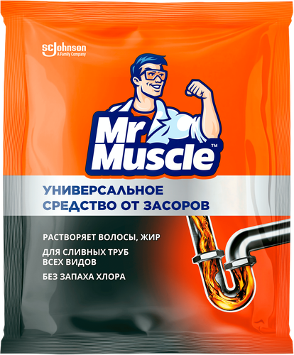 Средство для прочистки труб от засоров MR MUSCLE гранулированное, 70г, изображение