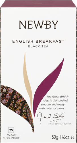 Чай черный NEWBY English Breakfast байховый, 25пак, детальное фото