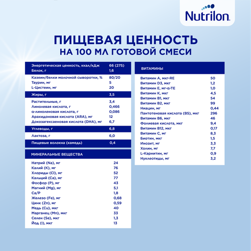 Смесь NUTRILON Антирефлюкс, с 0 месяцев, 400г, картинка