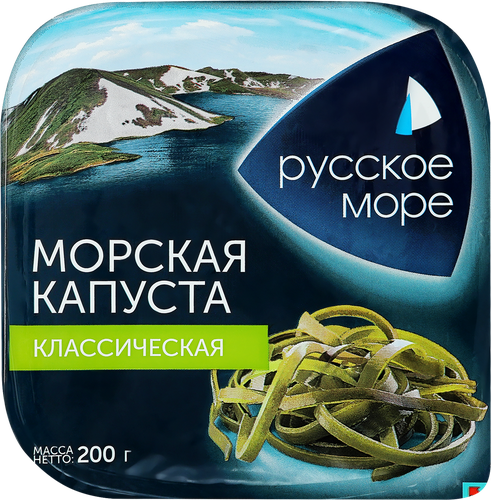 Морская капуста маринованная РУССКОЕ МОРЕ Классическая, 200г, детальное фото