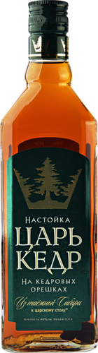 Настойка ЦАРЬ КЕДР 40%, горькая, 0.5л, детальное фото