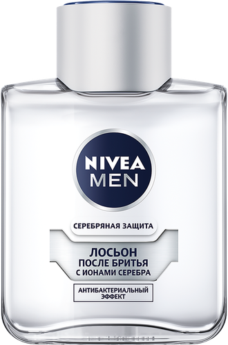 Лосьон после бритья NIVEA Men Серебряная защита антибактериальный, 100мл, фотография
