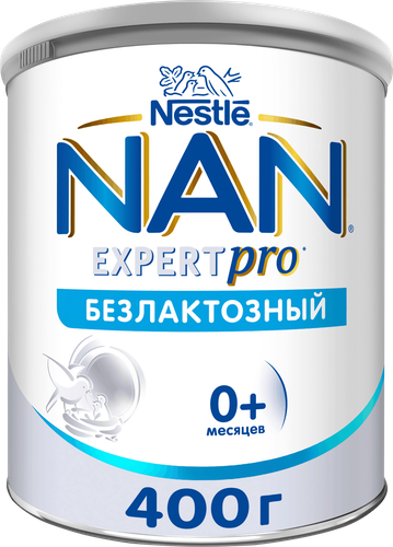 Смесь детская NAN Безлактозный, с рождения, 400г, крупный план