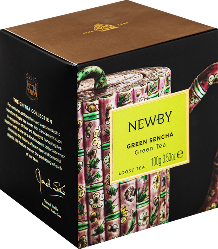 Чай зеленый NEWBY Green Sencha байховый, листовой, 100г, детальное фото