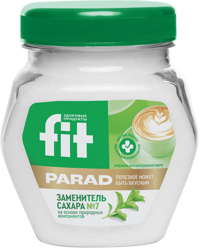 Заменитель сахара FITPARAD №7 на основе эритритола, 180г, крупный план