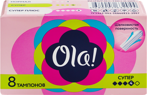 Тампоны OLA! Super, 8шт, фотография