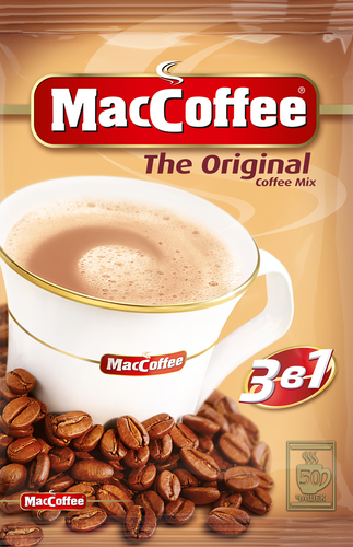 Напиток кофейный растворимый MACCOFFEE Original 3в1, 50пак, фотография