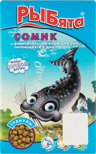 Корм для рыб РЫБЯТА Сомик гранулы, 35г, фото