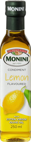 Масло оливковое MONINI Limone с ароматом лимона, Extra Vergine, 250мл, фото