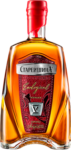 Коньяк СТАРЕЙШИНА 5 лет 40%, 0.5л, изображение