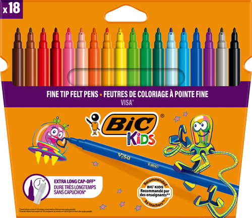 Фломастеры BIC Kids Visa, 18шт, фото