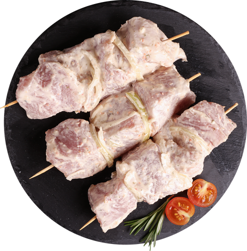 Шашлык из свиной корейки в маринаде ЛЕНТА FRESH, детальное фото