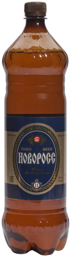 Пиво светлое НОВОРОСС 11 непастеризованное, не менее 4%, ПЭТ, 1.5л