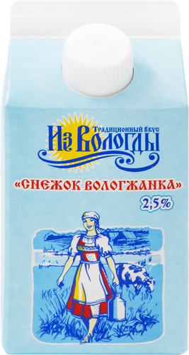 Снежок ВМК Вологжанка 2,5%, без змж, 470г, изображение