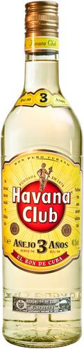 Ром HAVANA CLUB Anejo выдержанный 3 года 37,5–40%, 0.7л, крупный план