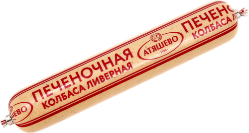 Колбаса ливерная печеночная АТЯШЕВО, 250г, детальное фото