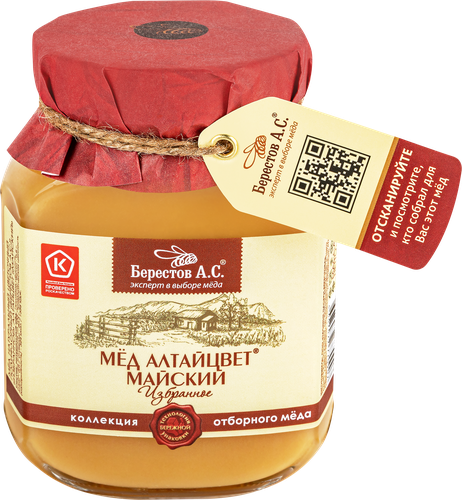 Мед БЕРЕСТОВ А.С. Избранное Майский, 500г, вид