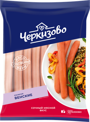 Сосиски ЧЕРКИЗОВО Венские, весовые, картинка