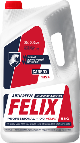Антифриз FELIX Carbox красный, 5кг, фото