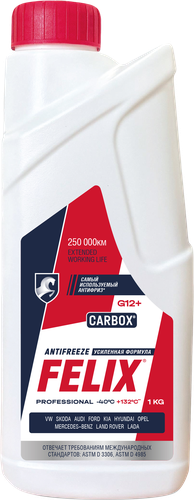 Антифриз FELIX Carbox G12+ красный, 1кг, изображение