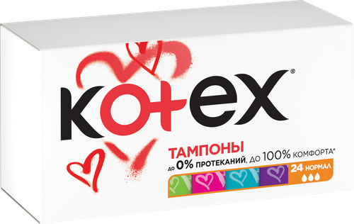 Тампоны KOTEX Ultra Sorb Normal, 24шт, картинка