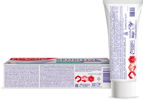 Зубная паста COLGATE Sensitive Pro-Relief, 75мл, крупный план
