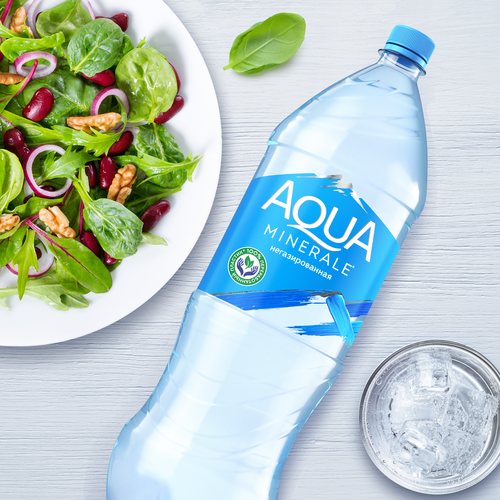 Вода питьевая AQUA MINERALE негазированная, 2л, детальное фото