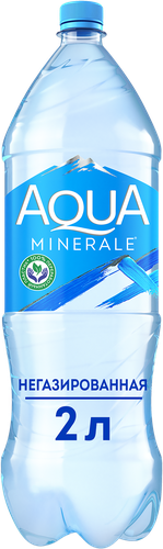 Вода питьевая AQUA MINERALE негазированная, 2л, крупный план