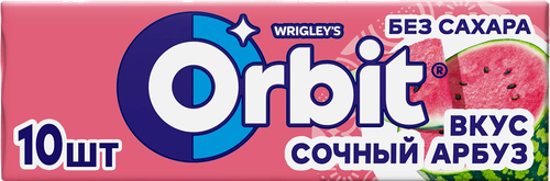 Жевательная резинка ORBIT Сочный арбуз, 13,6г, картинка