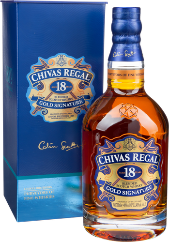 Виски CHIVAS Шотландский купажированный 18 лет 40%, п/у, 0.7л, фото