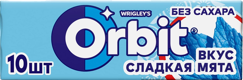 Жевательная резинка ORBIT Сладкая мята, 13,6г, вид