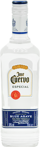 Напиток спиртной JOSE CUERVO Текила Especial Silver 35–38%, 0.7л, крупный план