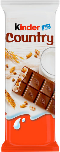 Шоколад KINDER Chocolate Country с молочно-злаковой начинкой, 23,5г, фото