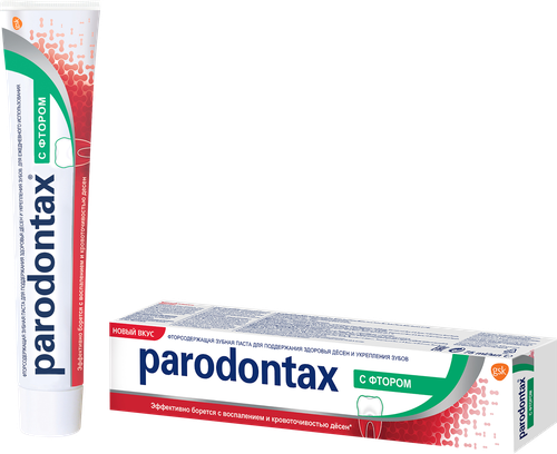 Зубная паста PARODONTAX Против кариеса, с фтором, 75мл, изображение