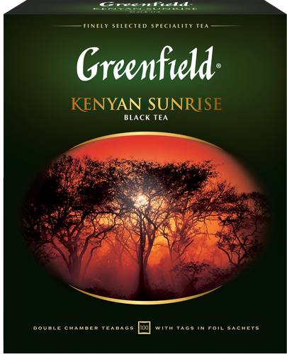 Чай черный GREENFIELD Kenyan Sunrise, 100пак, картинка