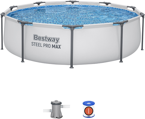 Бассейн каркасный BESTWAY Steel Pro Max 4678л 305х76см, с фильтром- насосом, Арт. 56408, фото