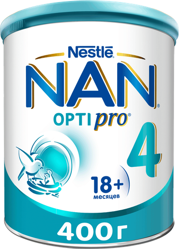 Молочко детское для роста, иммунитета и развития мозга NAN 4 Optipro, с 18 месяцев, 400г, вид