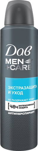 Дезодорант-антиперспирант спрей мужской ДАВ Men + Care Экстразащита и уход, 150мл, вид