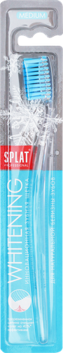 Зубная щетка SPLAT Professional Whitening Medium инновационная, средней жесткости, детальное фото