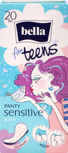 Прокладки ежедневные BELLA For teens Sensitive ультратонкие, 20шт, фото